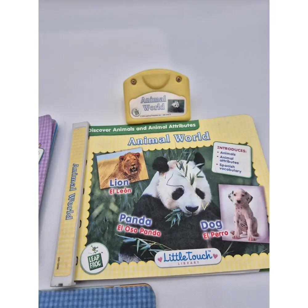 Lot of 3 Leap Frog Little Touch Books and Cartridges All Tested and Working